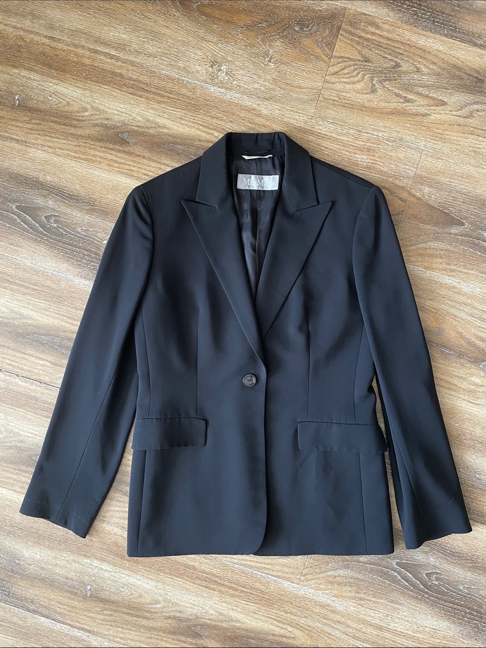 MaxMara Vintage Single Button Wool Blend Blazer